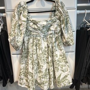 Abercrombie & Fitch Green Floral Mini Dress
